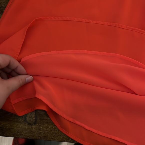 41 Hawthorn Coral Beaded Neckline Hidden Button Up Tank - Picture 10 of 13